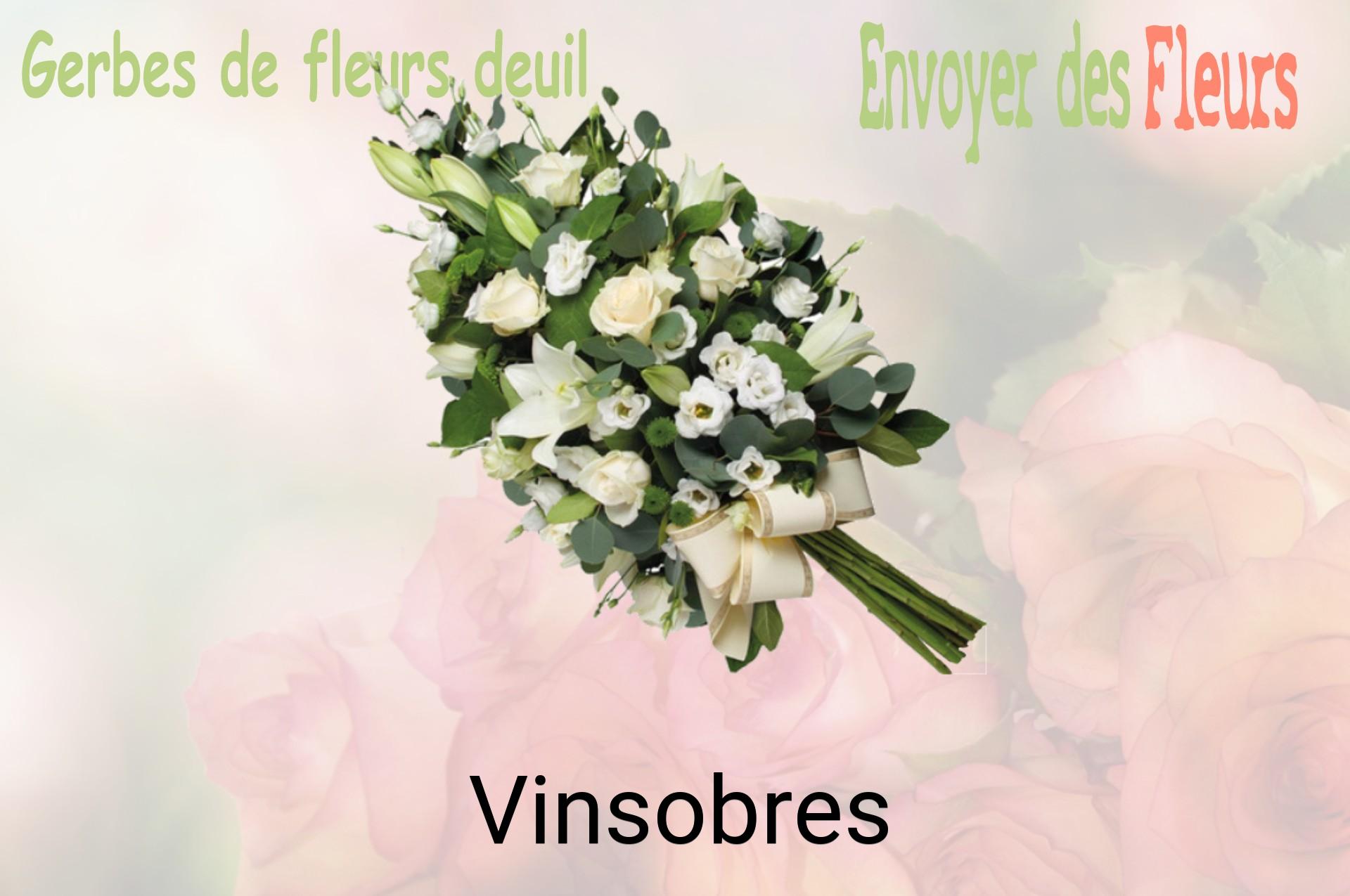 Gerbe de fleurs de deuil livrée à Vinsobres